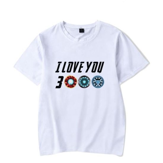 T shirt Homme d t Tee shirt Femme Tshirt manches courtes I LOVE
