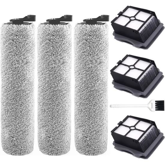 Lot De 2 Brosses Rouleau De Rechange Pour Aspirateur JONR ED12-PRO - Nettoyage Sec Et Humide - 7