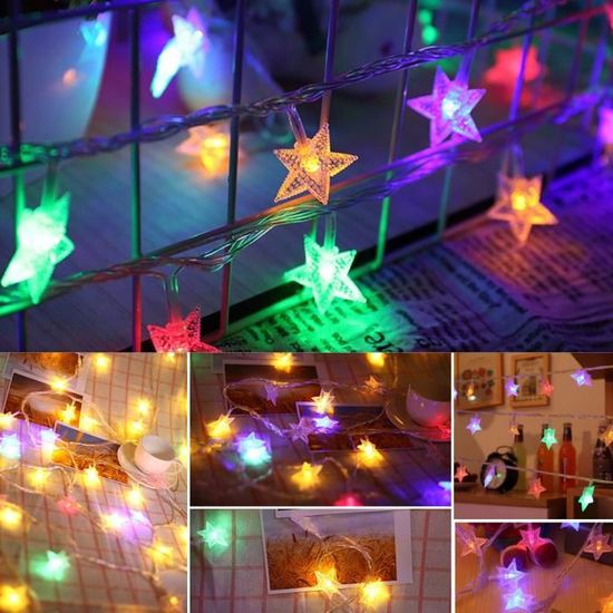 Guirlande LED Effet Pluie D'étoiles - 2 Tubes Bleus étanches Pour Décorer Noël, Intérieur Ou Extérieur