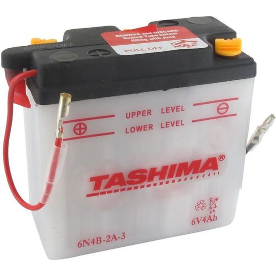 Tashima - Batterie moto 6N4B-2A-3 6V 4Ah