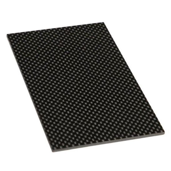 Plaque Fibre De Carbone 200x300mm - Épaisseur 15mm - Tissage 3K - Surface Mate - Haute Dureté