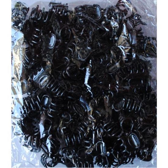 Lot De 6 Mini Pinces Noires My Accessories - Neuf Sous Emballage D'origine - Parfait Pour Coiffure