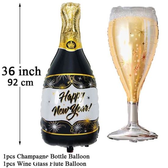Ballon bouteille de champagne, 36 po
