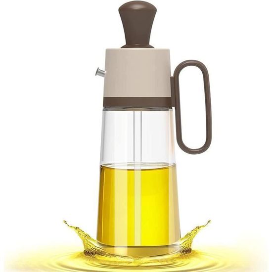 180ml Verre Cuisine Bouteille Huile Avec Pinceau WishesMar 180ml - 2-en-1 Verre Et Silicone - Cuisine BBQ Pinceau Cuisine