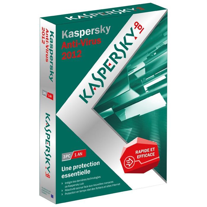 KASPERSKY ANTIVIRUS 2012 3 POSTES / 1 AN - Prix pas cher - Cdiscount