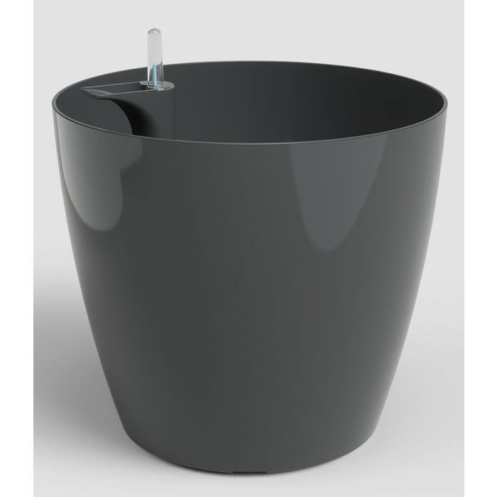 Pot de fleurs - ARTEVASI - San Remo SWS 42 BR - Intérieur/extérieur - Plastique - Ø427 x H395 cm - 423 L - Gris anthracite