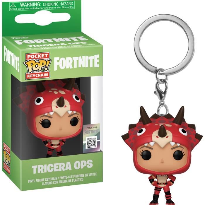 Porteclé Funko Pocket Pop! Fortnite S2 : Tricera Ops
