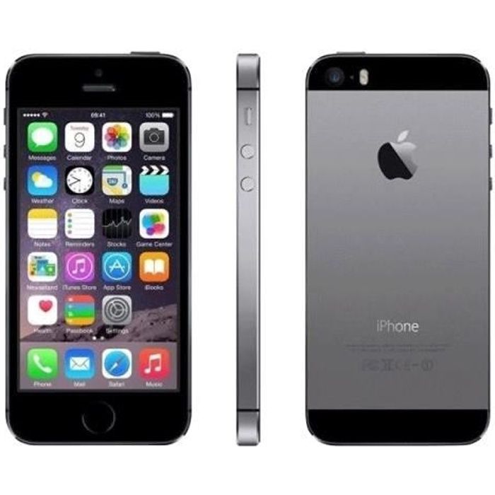 APPLE Iphone 5S 64Go Gris sidéral - Reconditionné - Très bon état