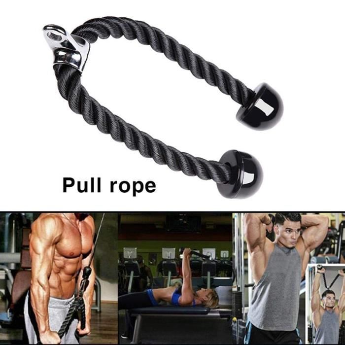 Corde de Traction Nylon Corde Triceps Musculation Équipement de fitness Corde d'entraînement des Triceps Biceps