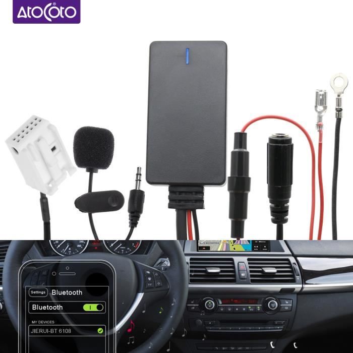 Module Bluetooth de voiture câble audio AUX-IN pour BMW E60 04-10 E63 E64 E61 Mini Navi Radio stéréo adaptateur de câble Aux Audio