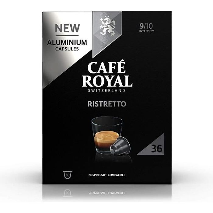 360 CAPSULES COMPATIBLES NESPRESSO® USAGE DOMESTIQUE - RISTRETTO - 10 Boites de 36 Capsules Café Système Nespresso®