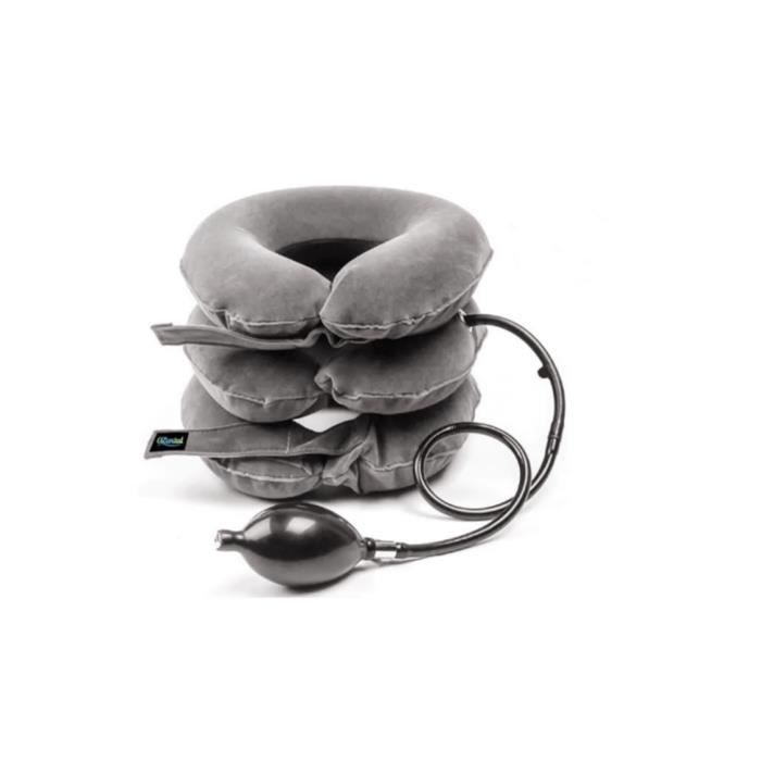 Coussin De Traction Cervicale Gonflable, Minerve Cou Air,Collier De Traction Cervical Femme/Homme, Hamac Cervicales Pour Soulager