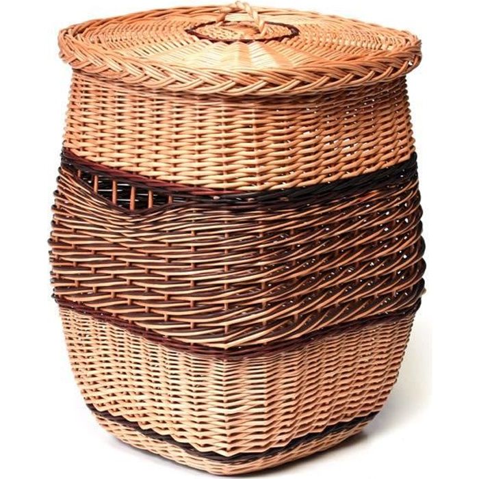 Panier à linge en osier ,corbeille à linge