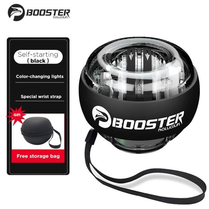 Accessoires Fitness - Musculation,LED poignet balle formateur bras exercice Powerball exercice Machine gymnastique - Type Black
