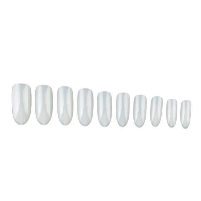 500pcs artificiel faux faux rond plein acrylique UV gel ongles manucure art conseils-WSB70730637_4103