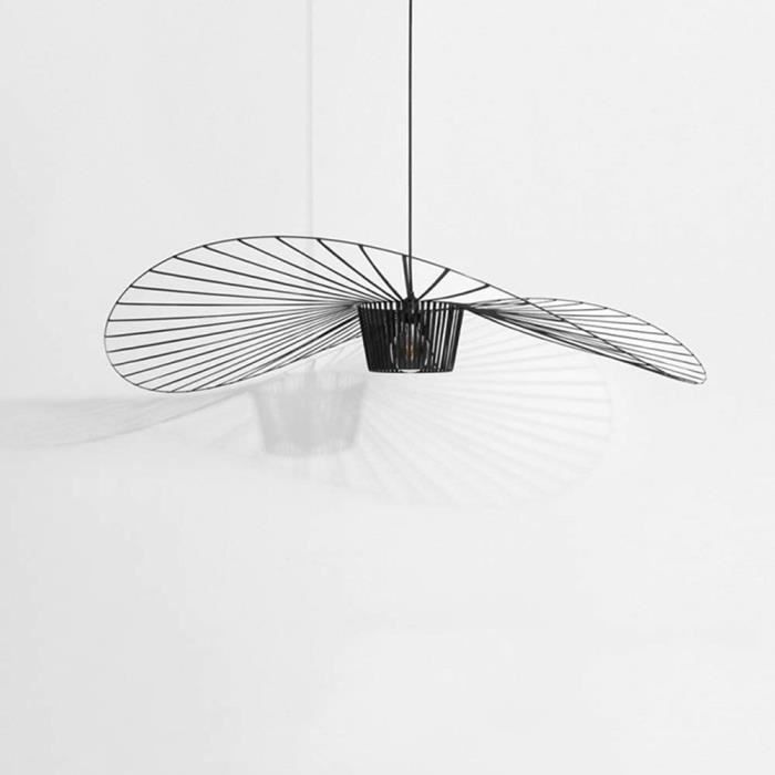 Lustres YUXN Lustre Vertigo, Plafonnier Suspendu Rétro, Bande De Tissu en Fibre De Verre + Chapeau De Fer (Hauteur De La 321