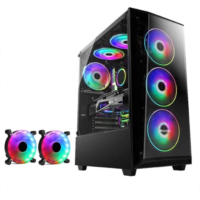 BOITIER PC PANNEAUX LATERAUX er Aerocool MidTower ATX MATX ITX PC Gaming Computer Case 4MM Trempeacute Panneau Lateacuteral 575