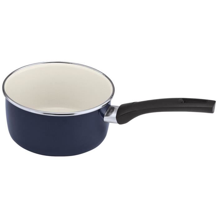BEKA Casserole Bohème émail - Ø 16 cm - Bleu - Tous feux dont induction