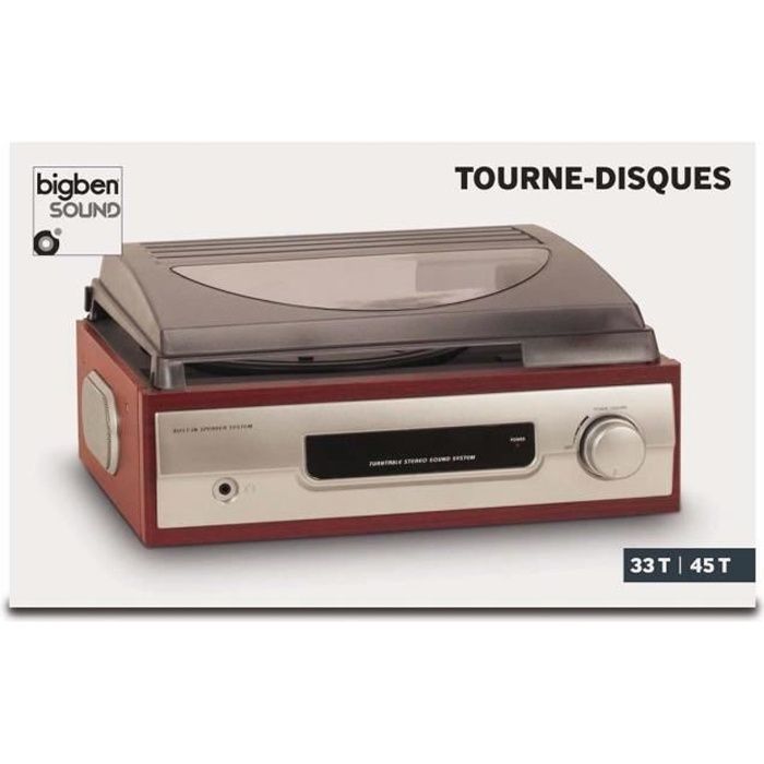 TOURNE DISQUES 2 VITESSES BIGBEN INTERACTIVE