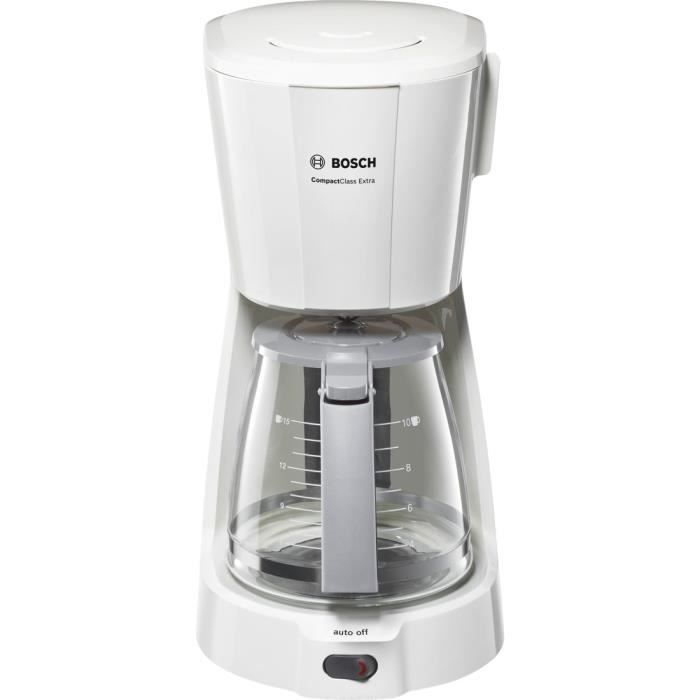BOSCH TKA3A031 Cafetière filtre CompactClass Extra - Blanc