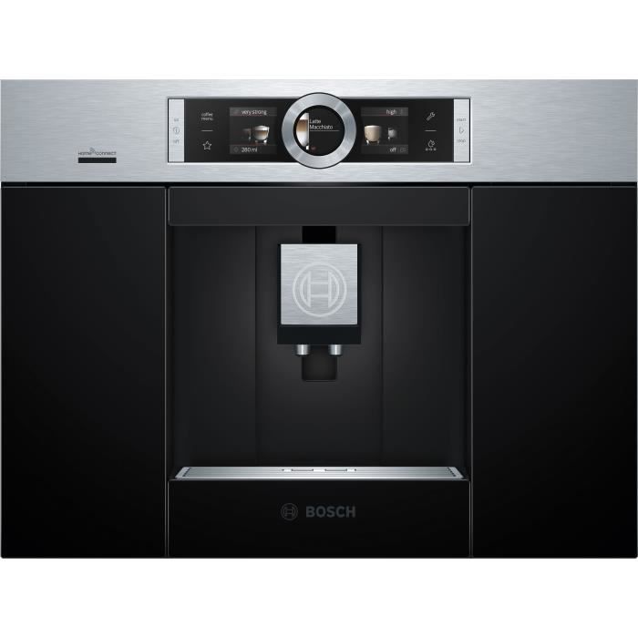 BOSCH CTL636ES6 Machine à café HomeConnect - Réservoir 2.4L - Prépare 2 tasses simultanément - Inox