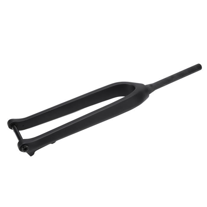 Dilwe Fourche avant de vélo 26 27.5 29 pouces 1-1/8 pouces vélo en fibre de carbone fourche rigide sans filetage tube droit VTT