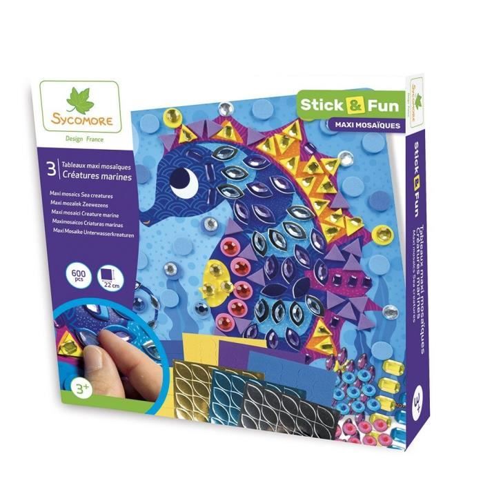 SYCOMORE -STICK’N FUN POMPOMS CREATURES MARINES
