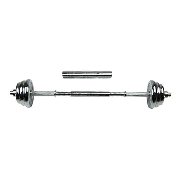 Standard Haltère Bielle 20/30/40cm Fileté Haltère Bar Extender avec Clé et Vis de Réglage, solide Barbell Poignée 20 cm