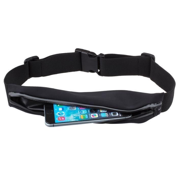 Moozy Ceinture Banane Sport - Imperméable Ceinture de Course avec Fermeture Éclair Réfléchissante pour Courir Marcher Vélo