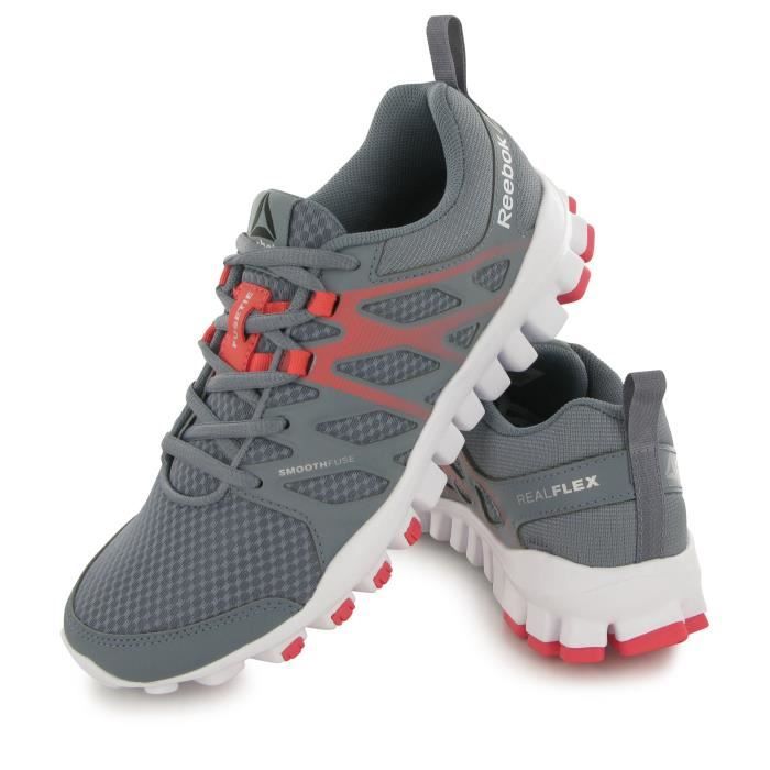 Reebok Realflex Train 4.0 gris, chaussures de training / fitness femme