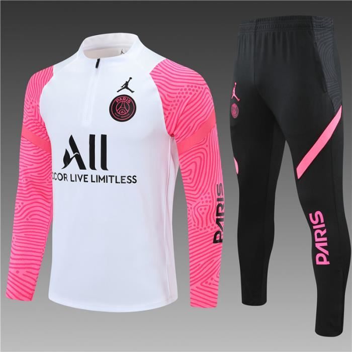 Maillot de Foot PSG x Jordan - Maillot Foot Enfants Garçon Homme 2020 - 2021 Survêtements Foot Maillot de Foot