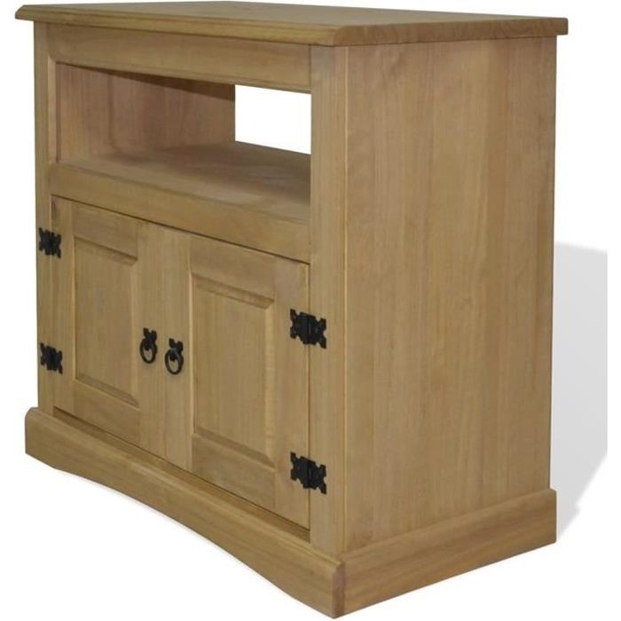Meuble TV Pin mexicain Gamme Corona 80 x 43 x 78 cm