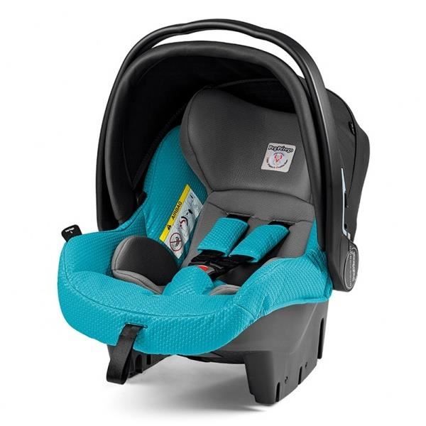 Peg Perego 8005475372166, 0+ (0 - 13 kg 0 - 15 mois), 3 points, Noir, turquoise, ISOFIX, Italie, 430 mm