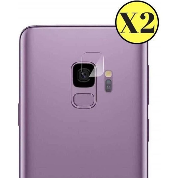 Lot de 2 Verres Trempé Protection Caméra pour Samsung Galaxy S9 - Film Protecteur Lentille Appareil Photo Arriere