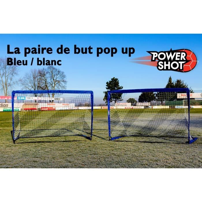 Paire de but POP UP 1,2x0,9m bleu/blanc