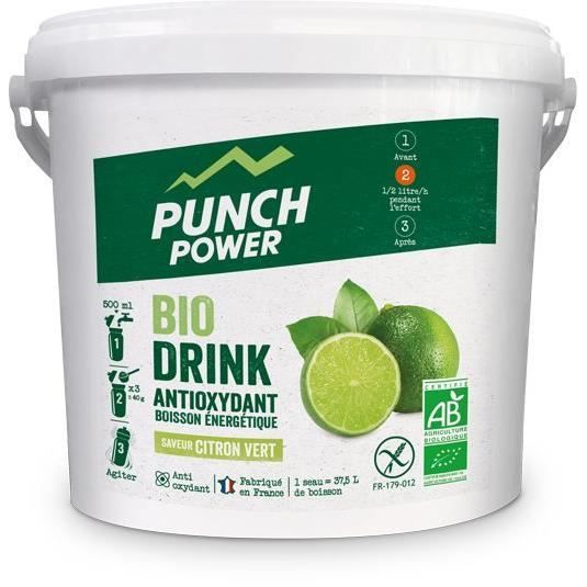 PUNCH POWER Biodrink Citron vert antioxydant - Seau 3 kg