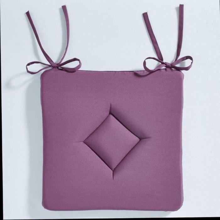 Galette de chaise 40x40 Classique Figue