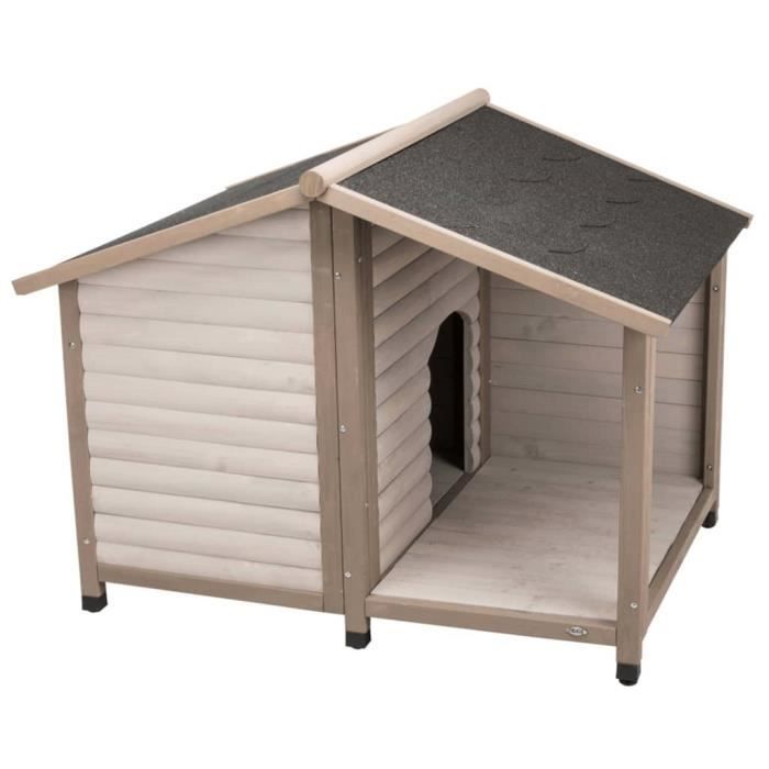 TRIXIE Niche avec toit en bâtière pour chiens nature 100 x 82 x 90 cm