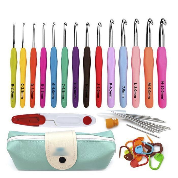 Ensemble De Crochets Ergonomiques - Ensemble De 9 Pièces Avec