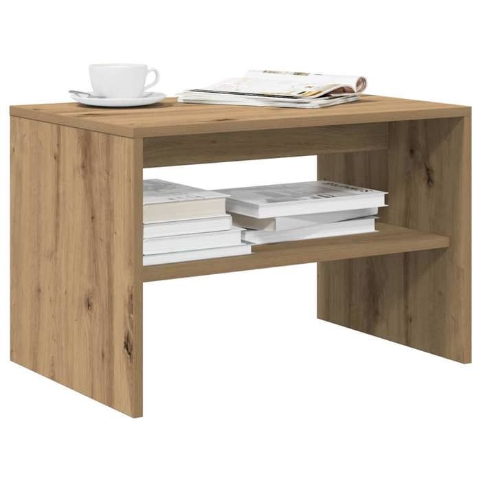 vidaXL Meuble TV chêne artisanal 60x40x40 cm bois dingénierie unité TV console TV banc TV meuble de télévision meuble 859108