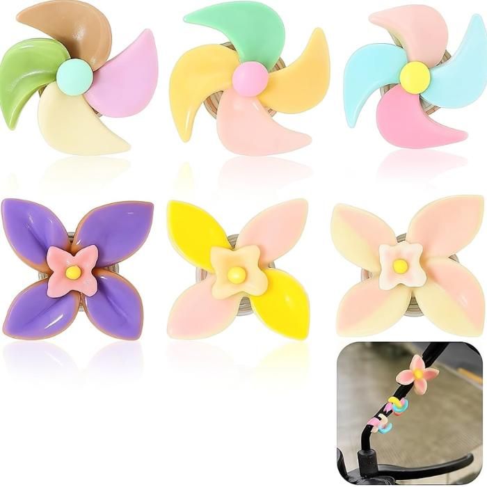 AMUSANT ET VIBRANT Enfants Scooter Moulin à Vent Décoration Florale Pour Vélo EUR 9,30 - FR