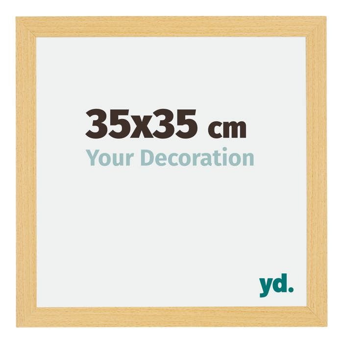 Cadre Photo 35x35 cm - Hêtre Clair - Plastique - Annecy