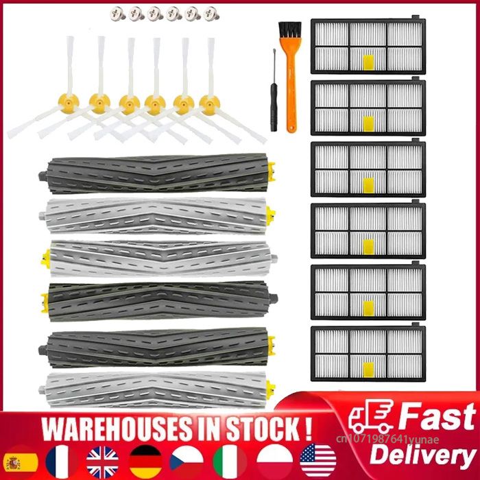 Kit De Rechange Pour Roomba 205 - Brosses Principales, Brosses Latérales, Filtres HEPA Et Tampons De Nettoyage Inclus - 5