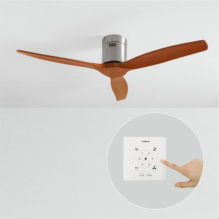 Ventilateur de plafond - Create - WIND CALM NATURAL WOOD - Silencieux - Bois - 40W - Create