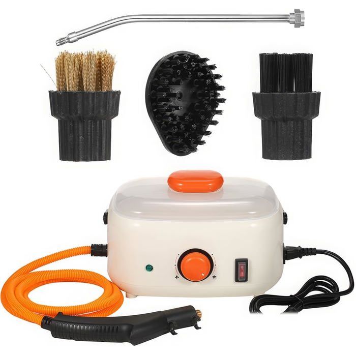 Nettoyeur vapeur portatif - ULISEM - 2500W - Réservoir 1500ML - 6 niveaux réglables - Beige - Ulisem