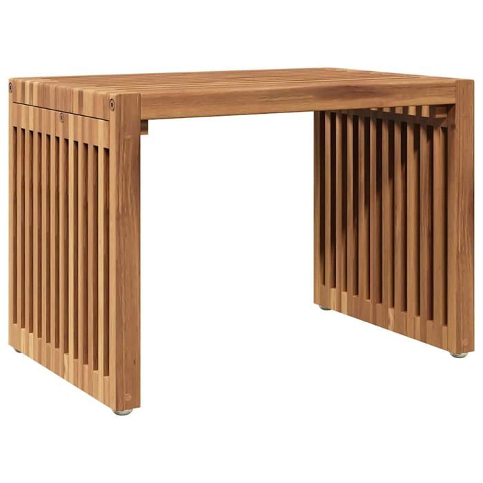 vidaXL Table d'appoint de jardin 50x32.5x35 cm Bois de teck massif
