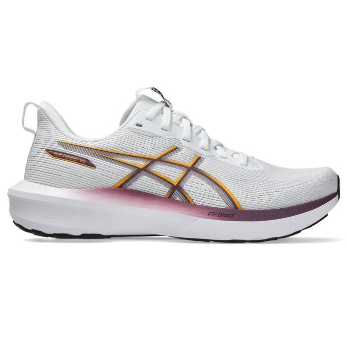 Chaussures De Running Femme - ASICS GT-1000 14 W - White/Yamabuki