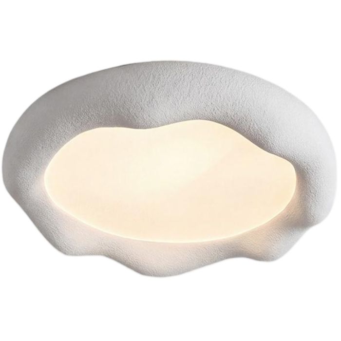 18W Plafonnier Luminaire en Résine Blanc - WOTTES - Ø35CM Plafonnier Moderne Design Iceberg Luminaire 1pcs pour Salon Chambre