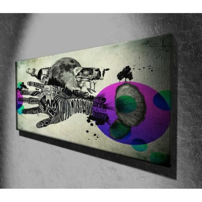 Åuvre D Art Abstrait Numerique Toile Impression Photo 50 X 20 Pouces Grande Toile Art Print Photo Affiche Pret A Accrocher Nouveau Achat Vente Tableau Toile Cdiscount