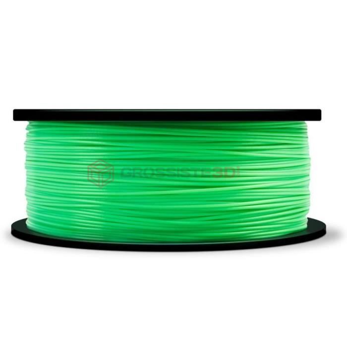 Filament 3D Translucide Vert PLA 1.75mm pour imprimante 3D ou Stylo 3D  Bobine 1 Kg Grossiste3D® - Cdiscount Informatique